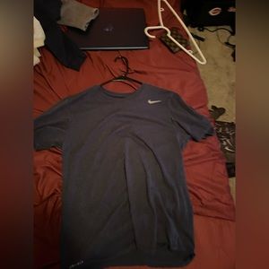 Dark blue nike athletic shirt